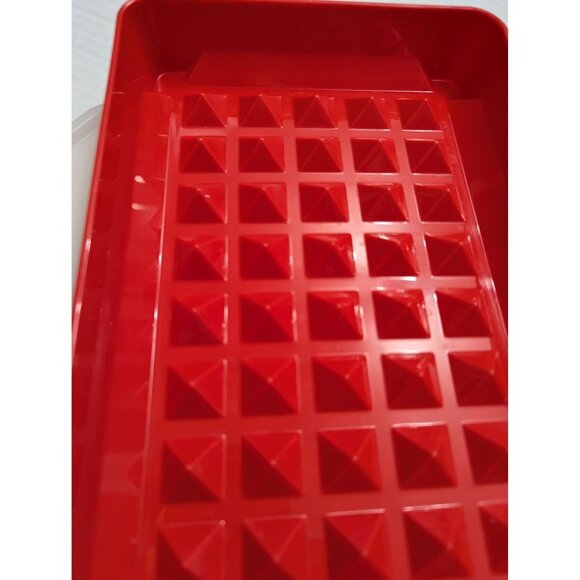 Tupperware Red 1292-1 Hot Dog Bacon Deli Meat Keeper Marinade With Lid - Picture 6 of 9